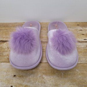 Victoria's Secret Purple Fluffy Slippers